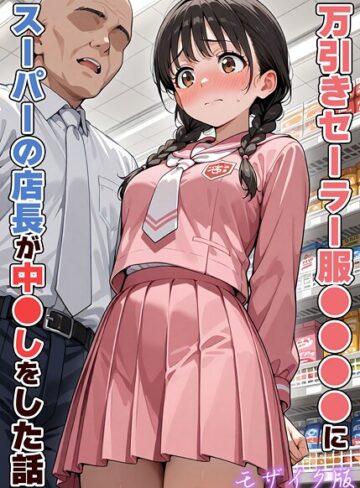 万引きセーラー服●●●●にスーパーの店長が中●しをした話 モザイク版｜/AIザッハトルテ-フルカラー