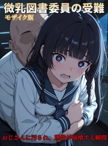 【CG】微乳図書委員の受難 おじさんに汚され、理性が崩壊する瞬間 モザイク版｜/万工房-フルカラー