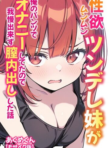 性欲ムンムンツンデレ妹が俺のパンツでオナニーしてたので我慢出来ず膣内出しした話【モザイク版】｜/あくめ君-単行本